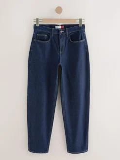 Online Next Barrel Leg Jeans Rinse Blue