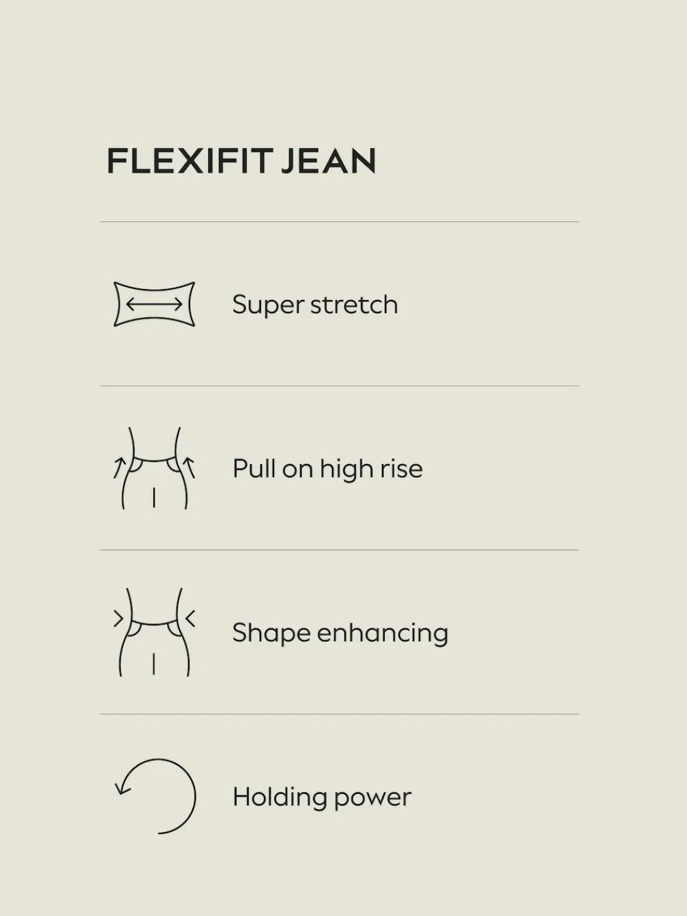 Next High Rise FlexiFit Stretch Pull On Wide Leg Jeans^Women Jeans|Jeans