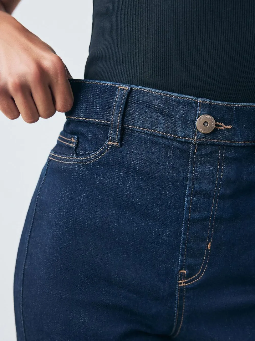 Next High Rise FlexiFit Stretch Pull On Wide Leg Jeans^Women Jeans|Jeans