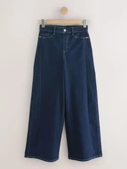 Next High Rise FlexiFit Stretch Pull On Wide Leg Jeans^Women Jeans|Jeans