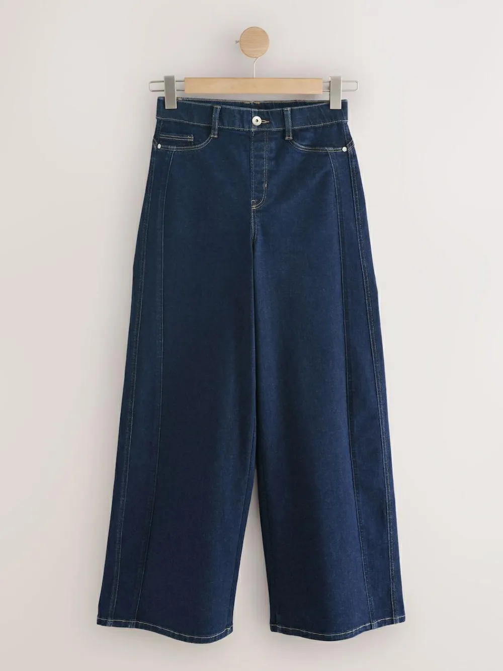 Next High Rise FlexiFit Stretch Pull On Wide Leg Jeans^Women Jeans|Jeans