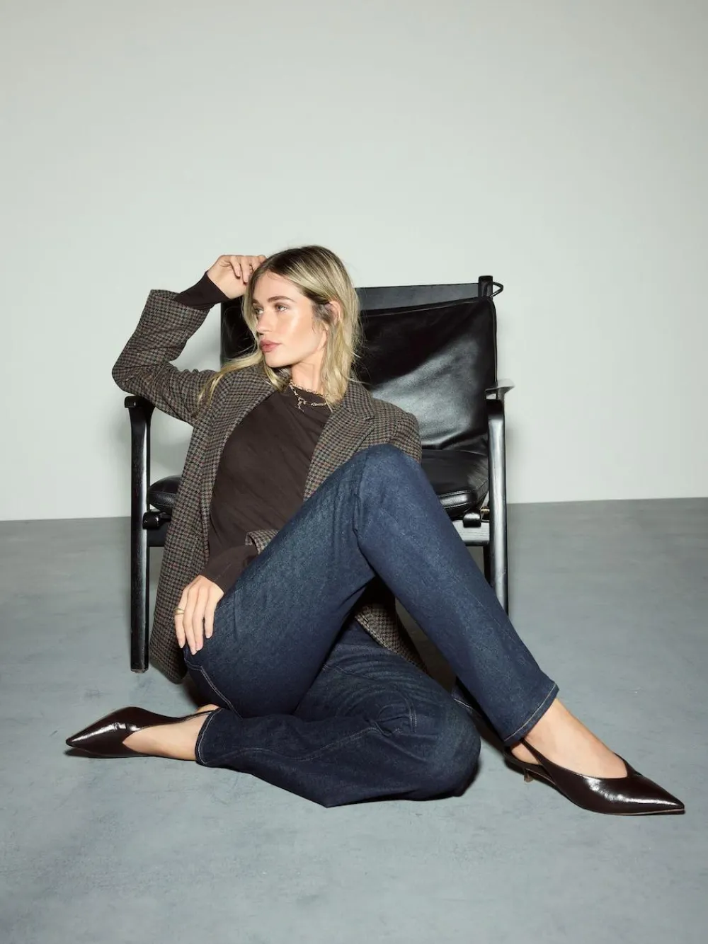 Best Next High Rise Stretch Flare Jeans Rinse Blue