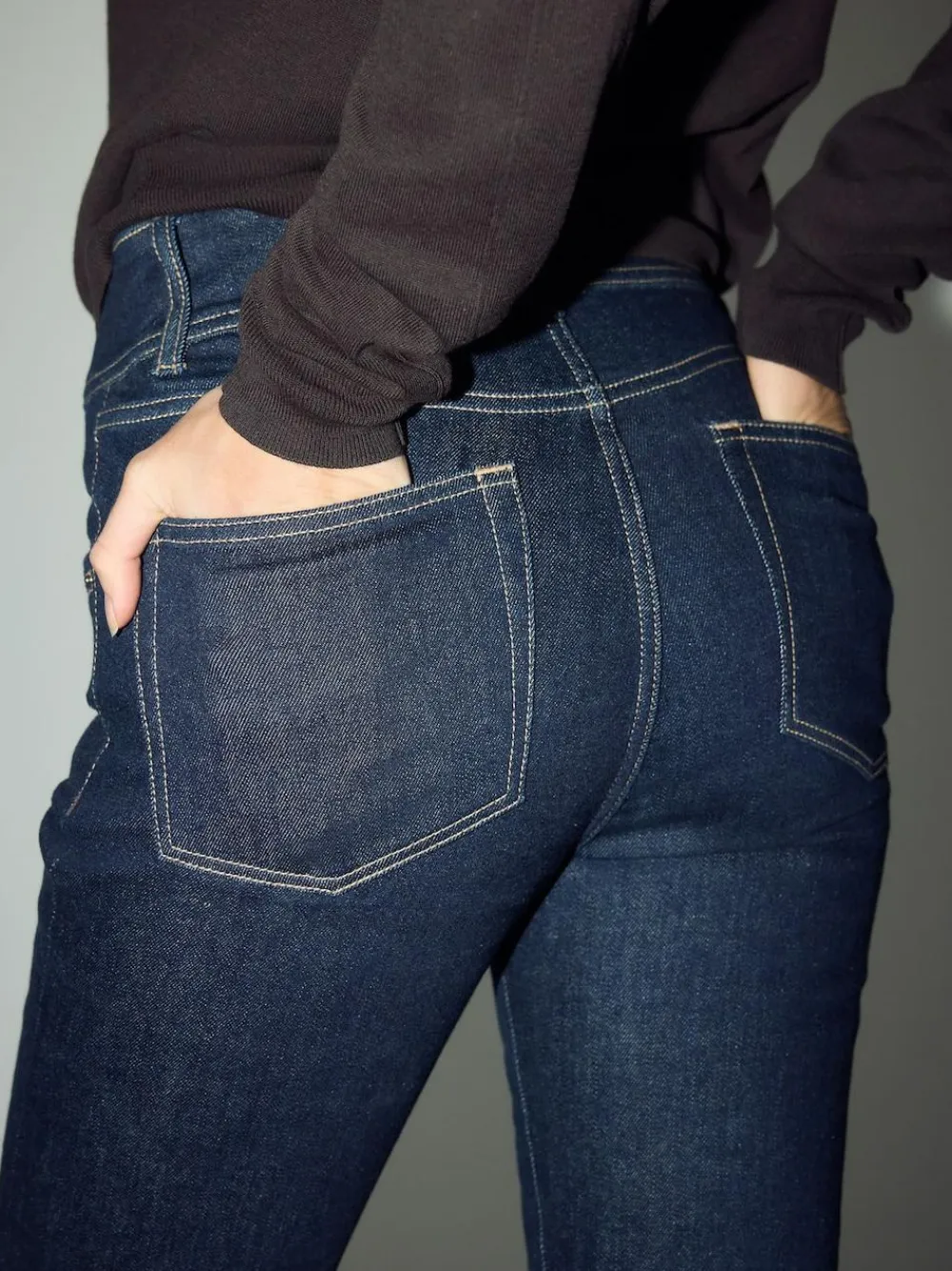 Best Next High Rise Stretch Flare Jeans Rinse Blue