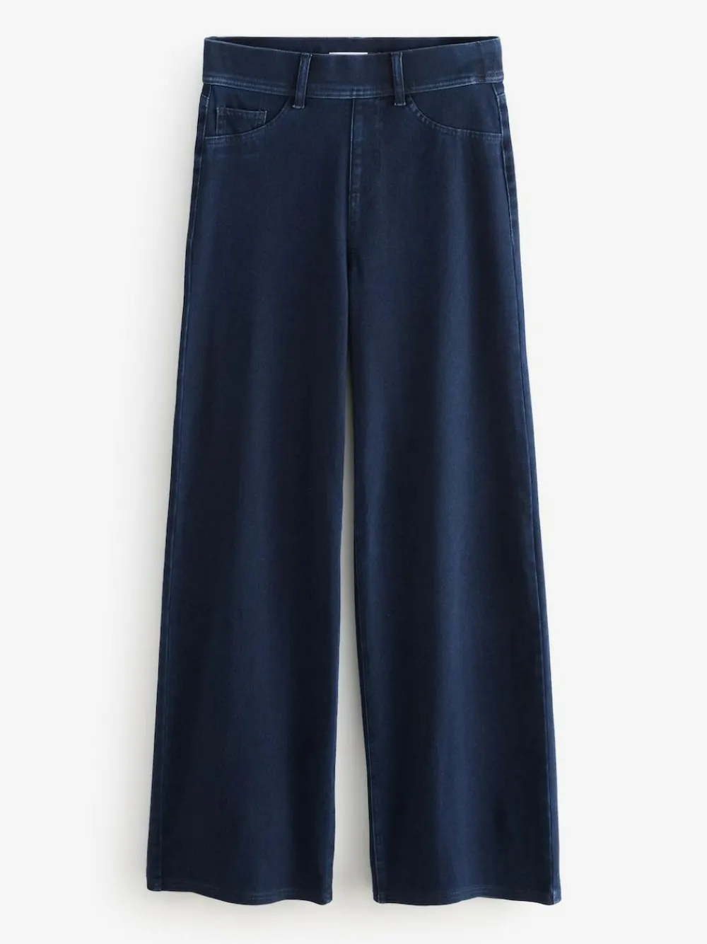 Next Jersey Denim Wide Leg Trousers^Women Jeans|Jeans