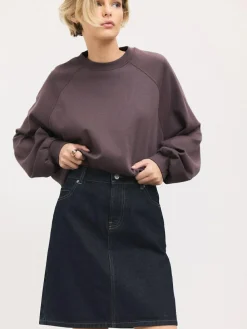 Next Rinse Blue Knee Length Denim Skirt^Women Skirts