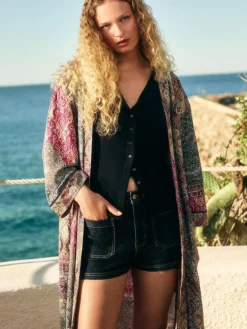 Outlet Next Patch Pocket Mini Denim Shorts Rinse Blue