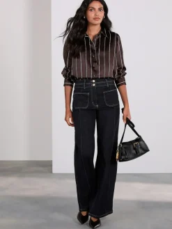 Next Slim Lift and Shape Wide Leg Jeans^Women Jeans|Jeans