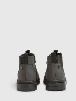 River Island Black Borg Lined Chelsea Boots^BOY Boots|Boots