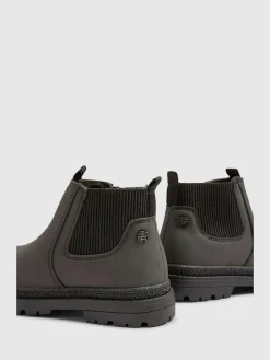 River Island Black Borg Lined Chelsea Boots^BOY Boots|Boots