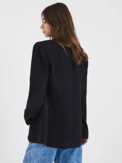 Discount River Island Black Edge to Edge Blazer