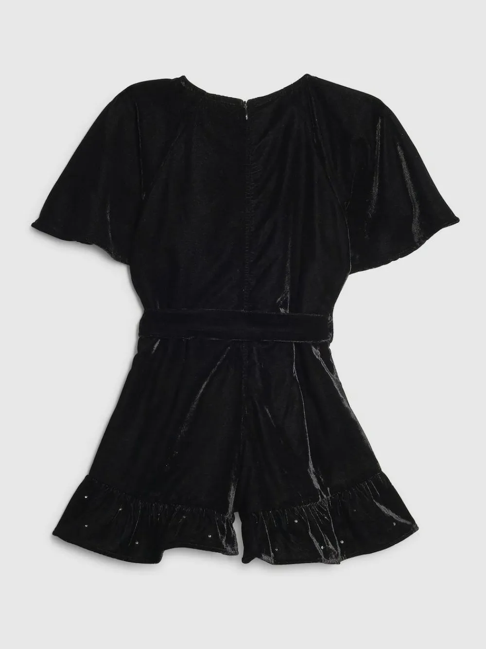 Discount River Island Black Girls Velvet Bow Playsuit