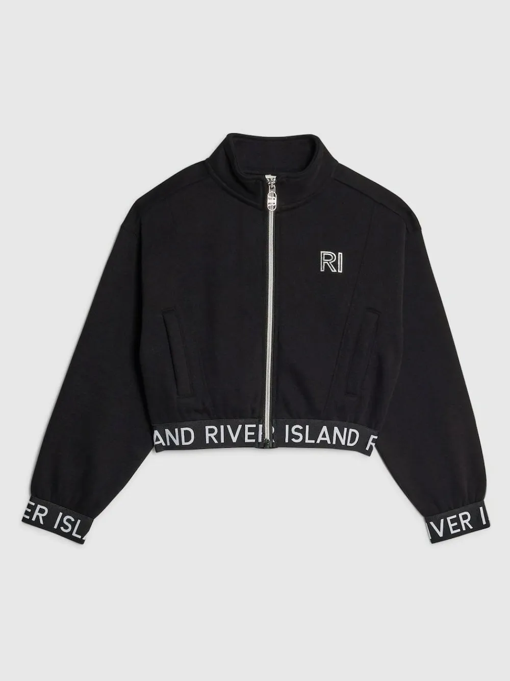 River Island Black Girls Waistband Bomber Jacket^ Jackets & Coats|Snowsuits & Coats