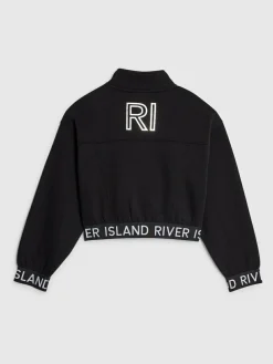 River Island Black Girls Waistband Bomber Jacket^ Jackets & Coats|Snowsuits & Coats