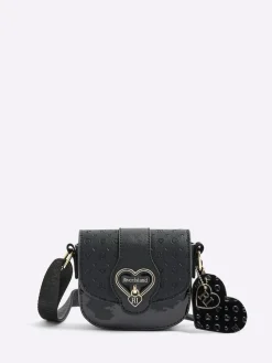 River Island Black Monogram Heartlock Kendal Bag^ Bags