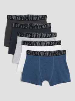 New River Island Blue Boys Marl Boxers