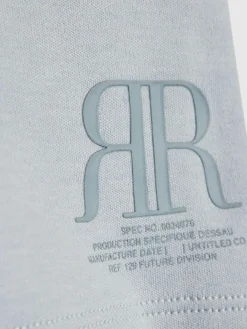 River Island Blue RR T-Shirt & Short Sets^ Shorts