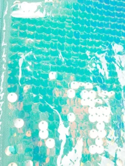 Discount River Island Blue Sequin Rain Trench Coat