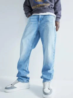 River Island Blue Straight Fit Stretch Jeans^ Jeans|Jeans