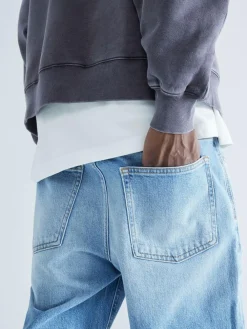 River Island Blue Straight Fit Stretch Jeans^ Jeans|Jeans