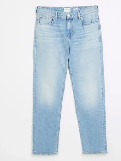 River Island Blue Straight Fit Stretch Jeans^ Jeans|Jeans