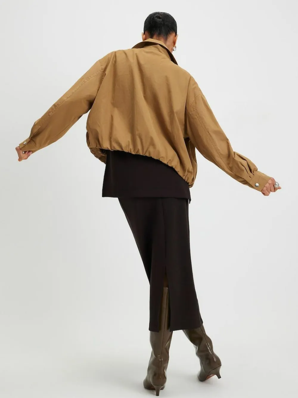 Outlet River Island Brown Premium Maxi Skirt