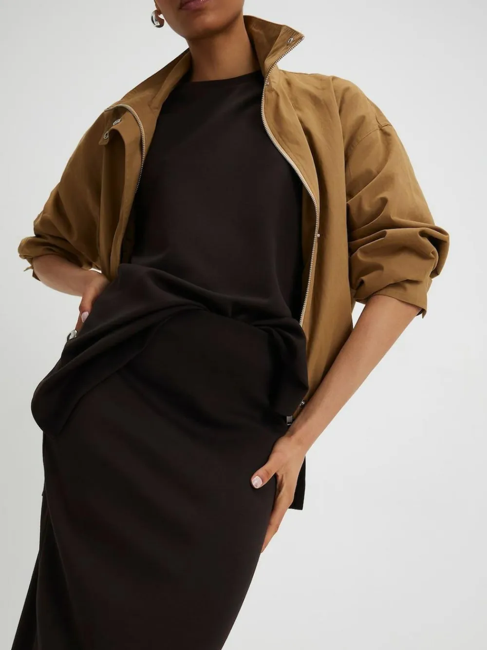 Outlet River Island Brown Premium Maxi Skirt