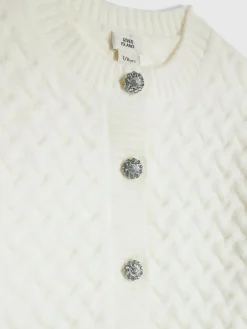 River Island Cream Cable Cardigan & Trousers Set^ Knitwear & Sweaters|Knitwear