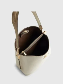 Best River Island Cream Lock Front Bucket Bag