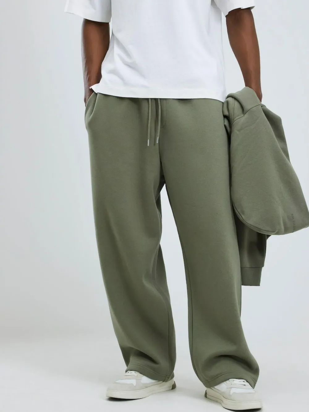 River Island Green Wide Leg Essential Joggers^ Joggers|Joggers