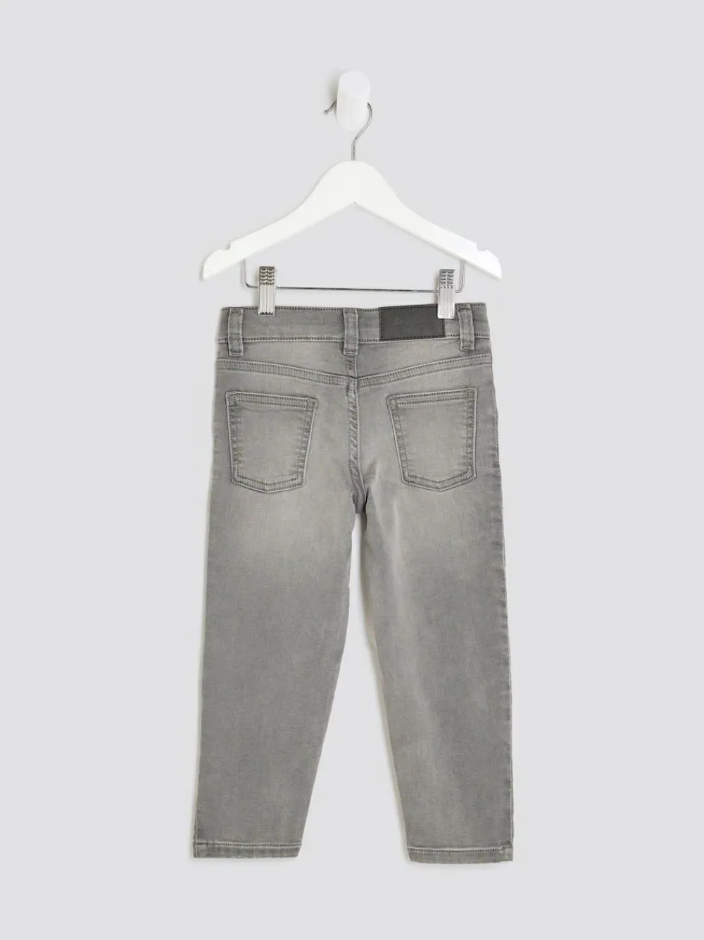 Sale River Island Grey Boys Stretch Tapered Fit Jeans