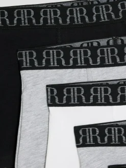 River Island Grey Mono Boxers 5 Pack