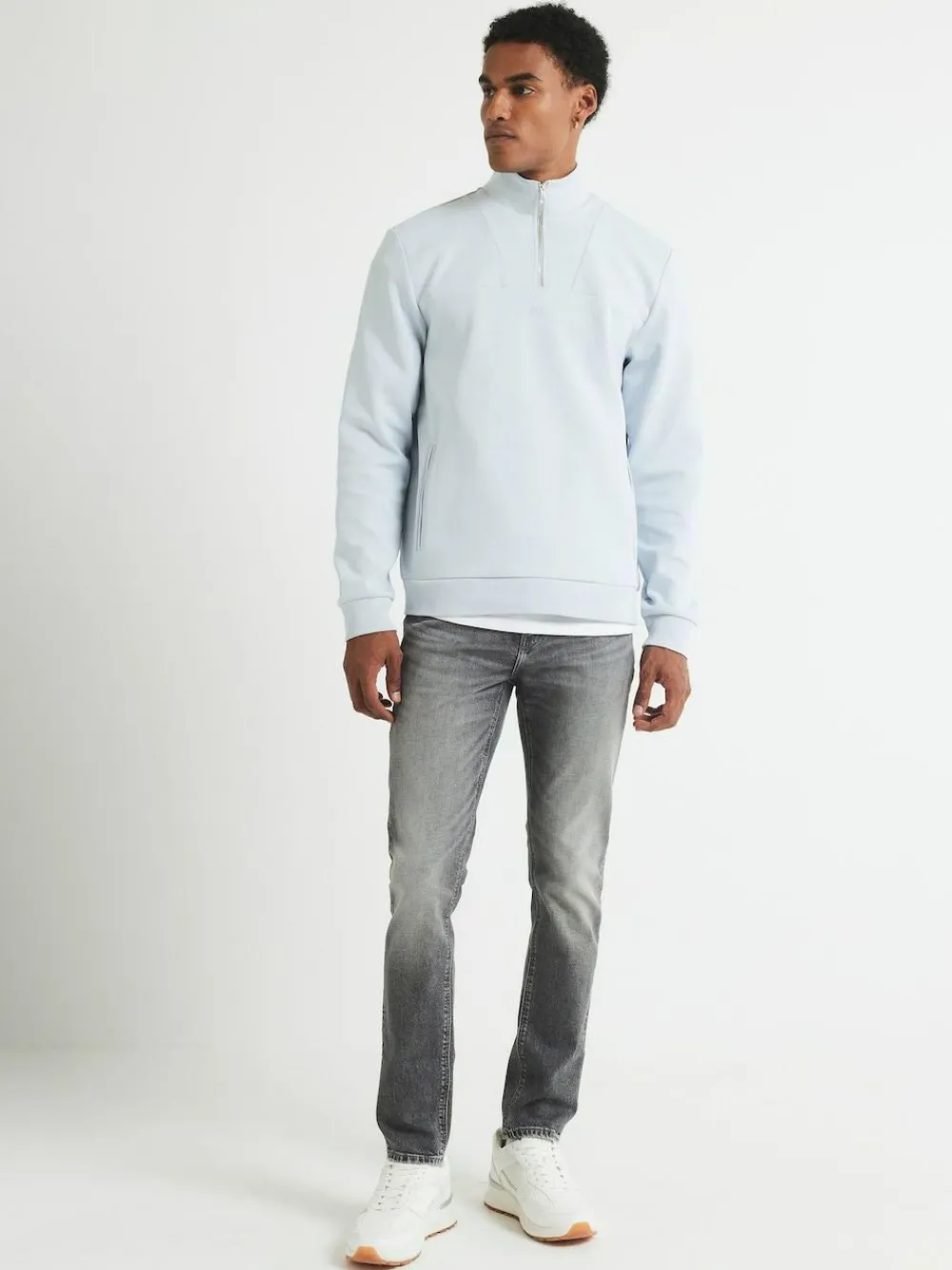 New River Island Grey Skinny Fit Stretch Jeans