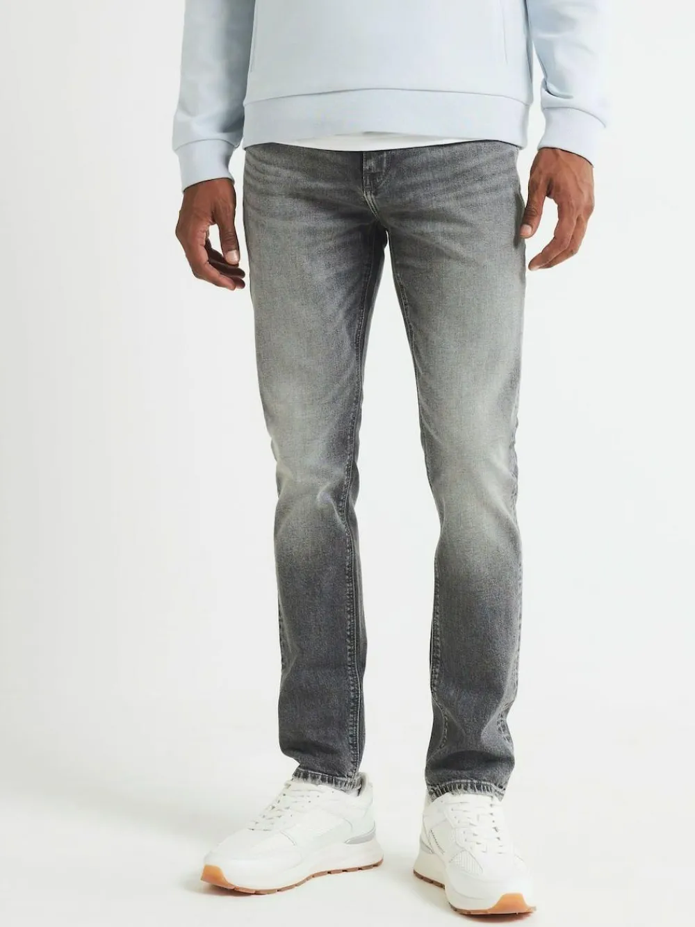 New River Island Grey Skinny Fit Stretch Jeans