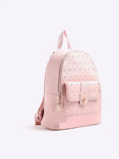 River Island Heart Lock Pocket Backpack^ Bags
