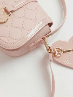 River Island Pink Heart Monogram Kendal Cross-Body Bag^ Bags