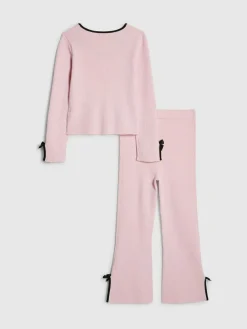 River Island Long Sleeve Bow Top & Joggers Set^ Sets & Coords