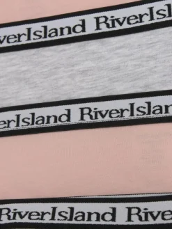 River Island Pink Mix Briefs 5 Pack^ Underwear