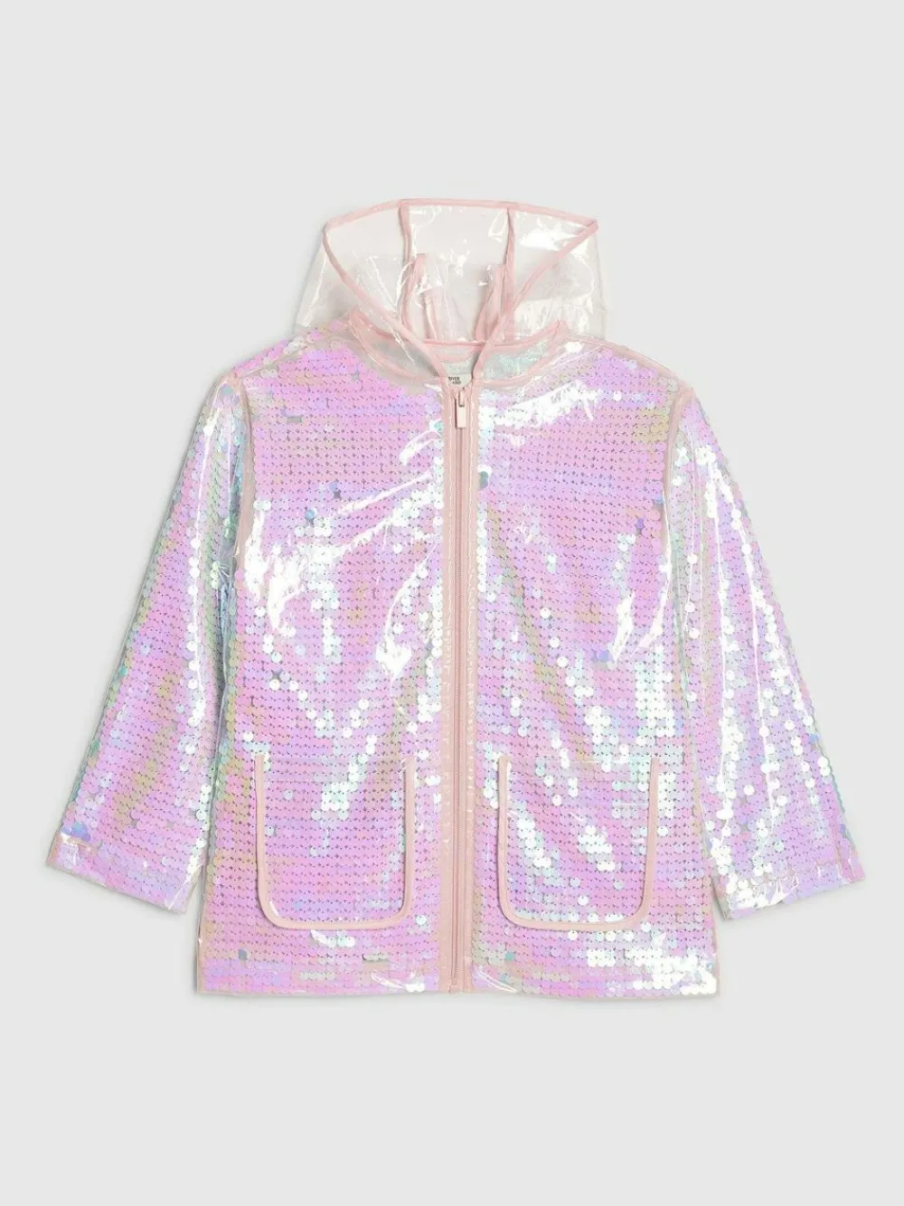 River Island Pink Sequin Rain Trench Coat^ Jackets & Coats|Snowsuits & Coats