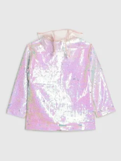 River Island Pink Sequin Rain Trench Coat^ Jackets & Coats|Snowsuits & Coats