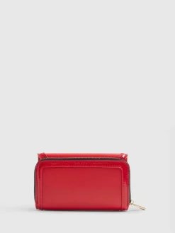 River Island Red Heart Panelled Zip Around Purse^Women Purses