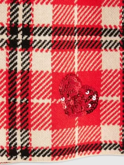 River Island Red Tartan Sequin Cardigan & Skirt Set^ Shorts & Skirts