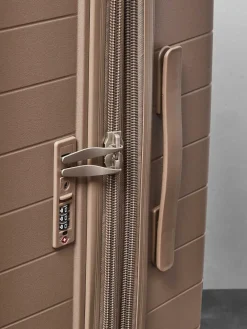 Sale Rock Luggage Medium Palma Suitcase Champagne