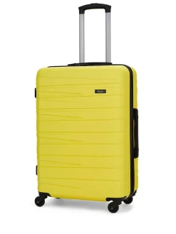 Hot Rock Luggage Medium Seattle Suitcase Yellow