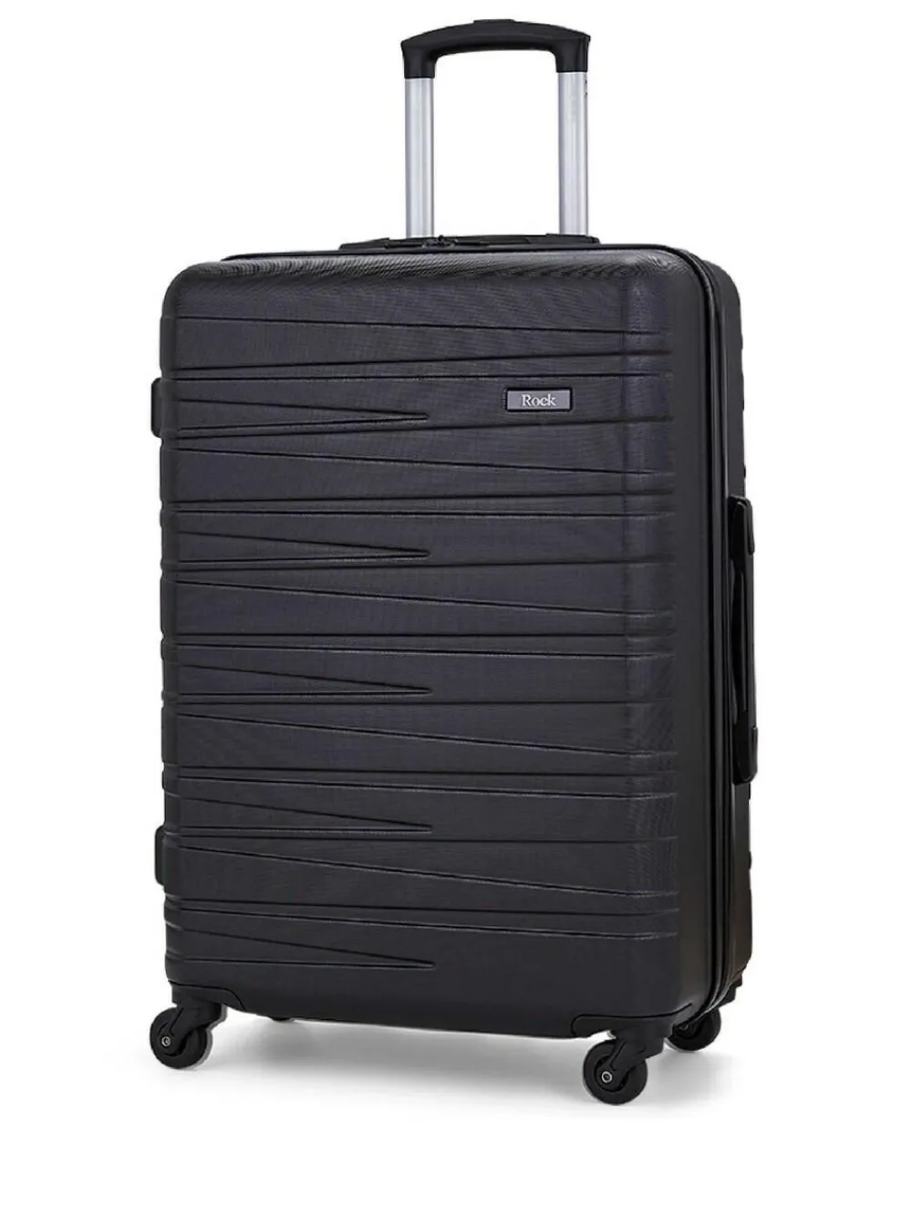 Discount Rock Luggage Medium Seattle Suitcase Black