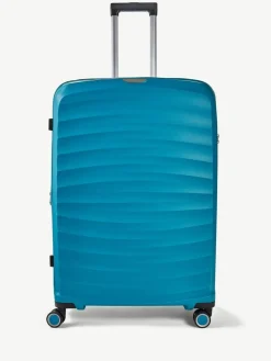 Hot Rock Luggage Sunwave Large Suitcase Blue