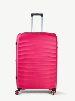 Outlet Rock Luggage Sunwave Large Suitcase Pink