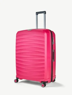 Outlet Rock Luggage Sunwave Large Suitcase Pink