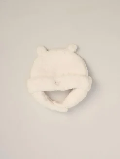 Best Rock-A-Bye Baby Boutique Baby Borg White Dungarees Bodysuit and Hat Set 3 Piece