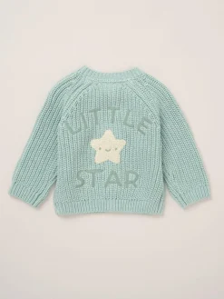 Rock-A-Bye Baby Boutique Cardigan with Embroidery Back Detail^BOY Unisex|Knitwear