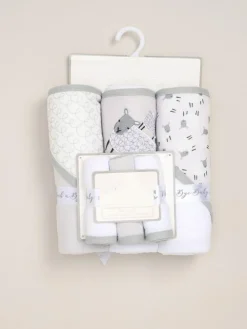 Best Rock-A-Bye Baby Boutique Hooded Towels 3 Pack